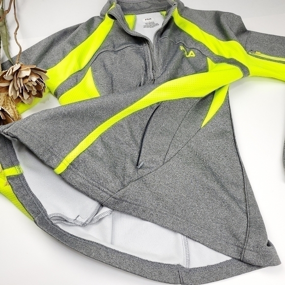 Fila Performance Neon Grey Structured Jacket M - Picture 10 of 12